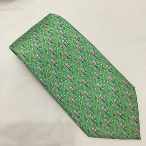 Vineyard Vines Green and Blue Patterned Tie